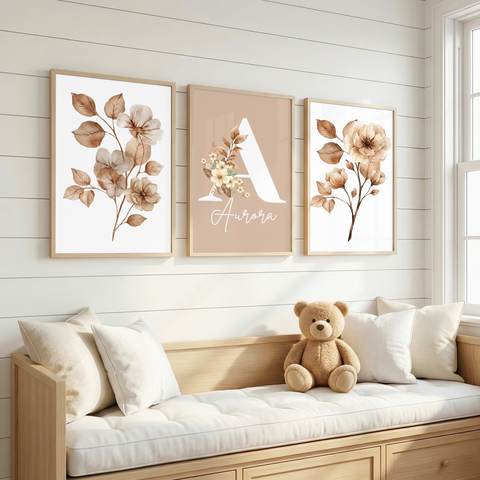 Caramel Bloom Name Set