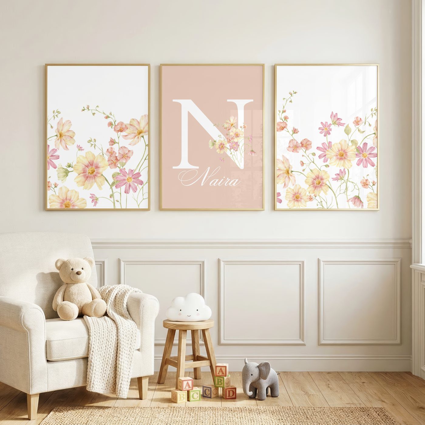 Blush Cosmos Name Set bundle