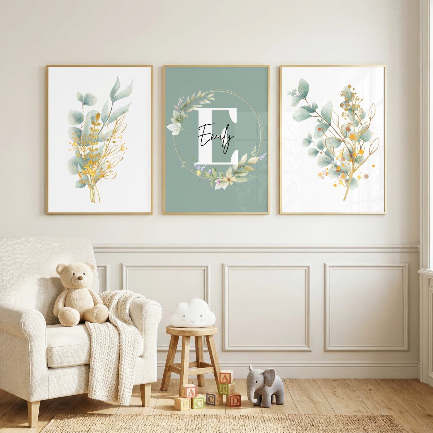 Sage Eucalyptus Name Set bundle