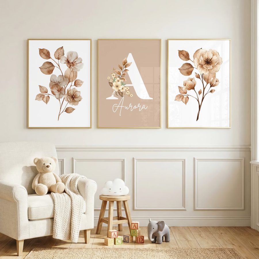 Caramel Bloom Name Set
